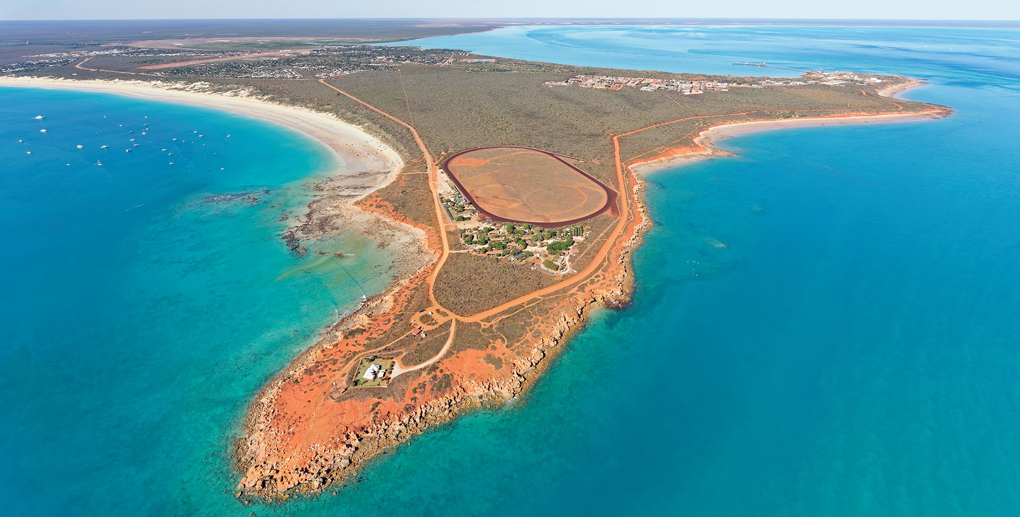 Aerial view of Gantheaume Point and Cable Beach Broome